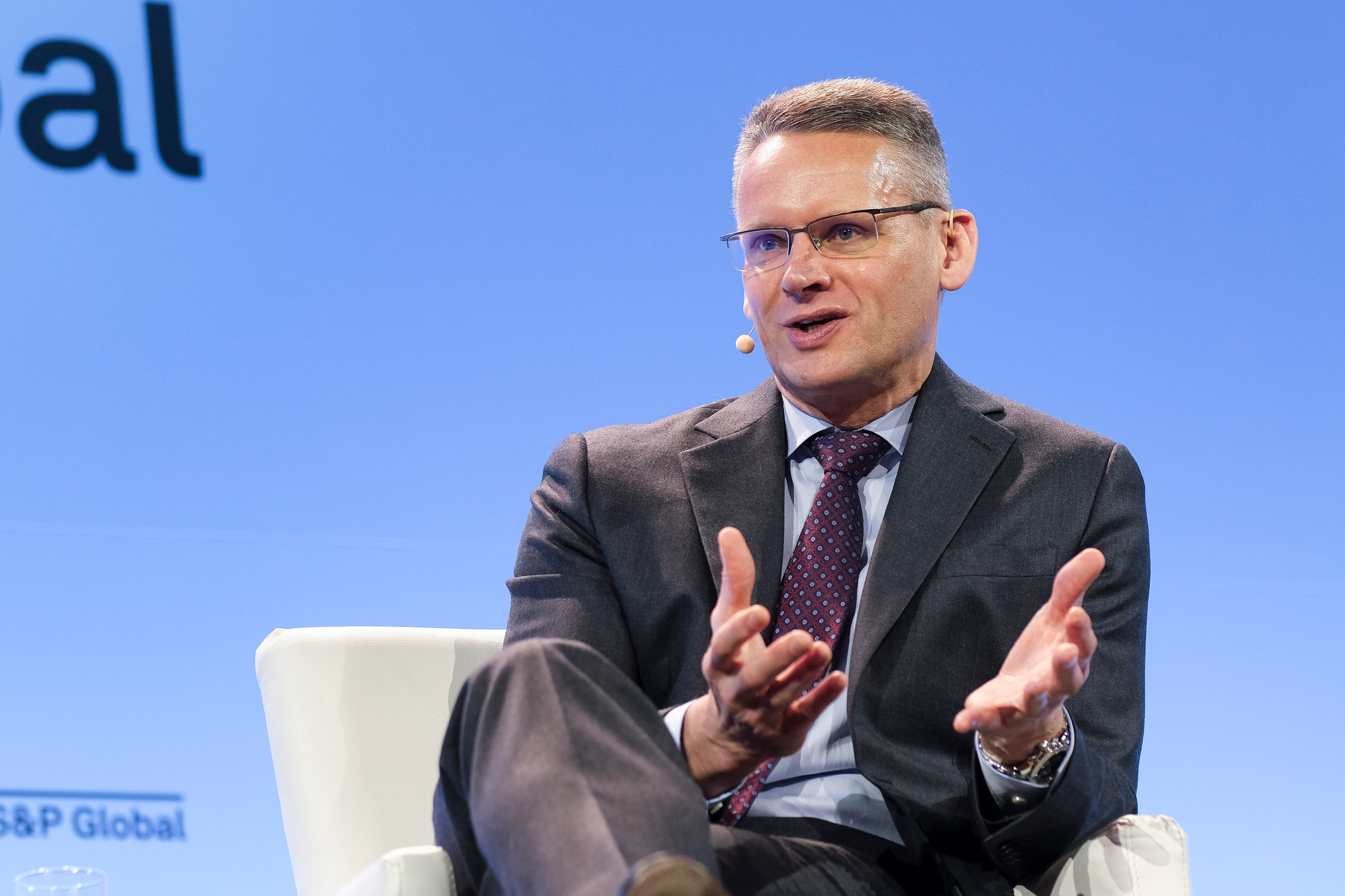 John Pettigrew, CEO of National Grid Plc, speaking at the CERAWeek conference.
